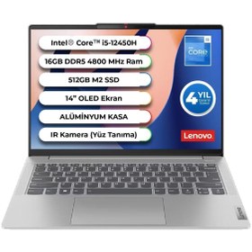 Resim LENOVO Ideapad 5 Slim Case Intel Core İ5-12450H 16 GB 512 GB SSD Freedos 14 Inç 83BF0065TX Işıklı Klavye 