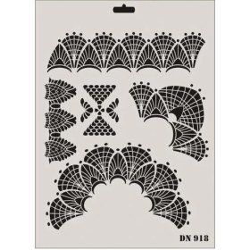Resim SHC4200 Mey Ithalat® Dantel Seri DN-918 Stencil 35X25 cm 