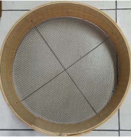 Resim Krom Nikel Paslanmaz Kuruyemişçi Çerez Eleği Ahşap 