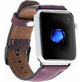 Resim Bouletta iOS Uyumlu Watch Deri Kordon 42-44-45Mm Mor 