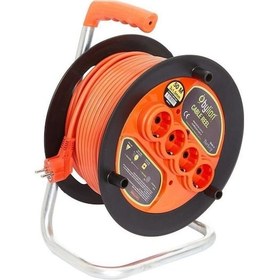 Resim Bylion 35 Metre Makaralı Seyyar Uzatma Kablosu 3x1.5mm - PMK-35315-F 