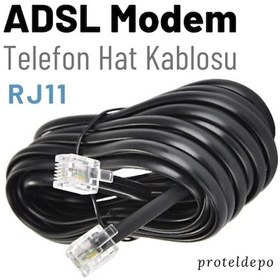 Resim Irenis ADSL VDSL Modem Kablosu RJ11 Kablo. Köken Telefon Kablosu 15 M 
