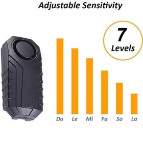 Resim MOTOANL Motosiklet Ve Bisiklet Wireless Kablosuz Titreşimli Alarm 110 Desibel Yüksek Ses Uzaktan Kumandalı 