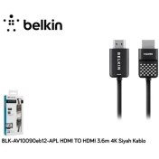 Resim Belkin Blk-Av10090eb12-Apl Hdmı To Hdmı 3.6M 4K Siyah Kablo 