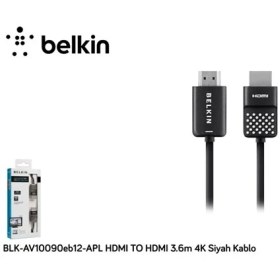 Resim Belkin Blk-Av10090eb12-Apl Hdmı To Hdmı 3.6M 4K Siyah Kablo 