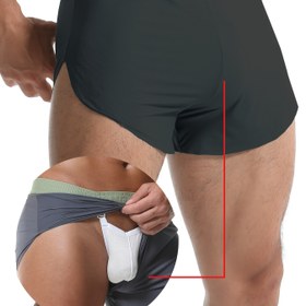 Resim Erkekler için Ultra İnce Ice Sliky Fiber Atletik Şortlar - Yüksek Esneklikli Nefes Alabilir, Ten Rengi Hissiyatlı, Spor Salonu ve Ev Giyimi İçin Dar Kesim Düz Renk Tasarım, Antrenman Şortları, Pürüzsüz Dokulu Kumaş 