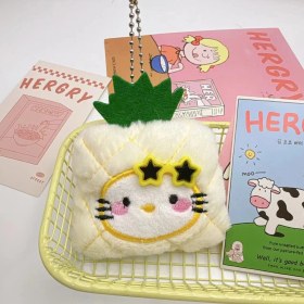 Resim OEMG Yeni Yaratıcı Sevimli Anahtarlık Karikatür Peluş Bebek Kolye Çok Yönlü Anahtarlık Kolye Çanta Bebek Çekicilik (Yurt Dışından) 