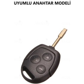 Resim Ford Focus Transit Fiesta Modeo Fusion Ka Galaxy Gümüş Kenar Tpu Anahtar Kılıfı Beyaz 