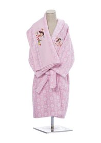 Resim Özdilek Nıloya Heart Pembe Free Bornoz Seti 1-2 Pembe 