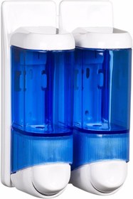 Resim KG-GOLDPAPER Şeffaf Mavi 2x170 ml 340 ml Ikili Free Twın Sıvı Sabun Şampuan Ve Dezenfektan Aparatı 9319 