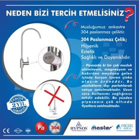 Resim Piksel Aqua Su Arıtma Cihazı Musluğu Lüks. Ankastre Musluk 