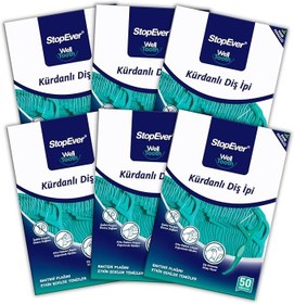 Resim Stopever Nane Ferahlığı Kürdanlı Diş İpi 6lı Paket 300 Adet (6 X 50 Adet) 