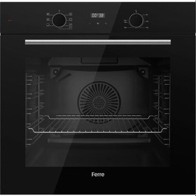 Resim Ferre Flowart QBL63CS - SS205 - D077 Dijital Turbo Ankastre Set Siyah 