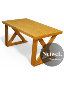 Resim Neiwel Wood Doğal Ahşap Çalışma ve Ofis MASASI-100 cm -200 cm 