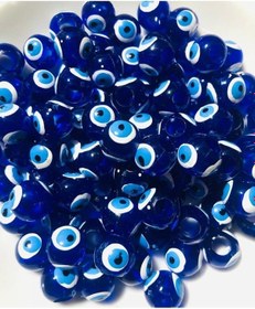 Resim 1000 Adet Eko Paket Danagöz Nazar Boncuğu - 10 Mm - Geniş Delikli 