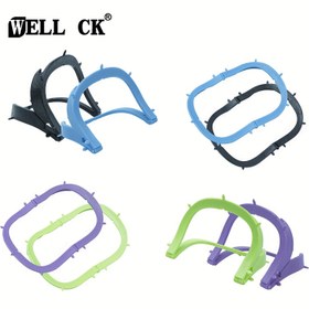 Resim 1 Adet Katlanabilir Plastik Kauçuk Dam Yaprak Tutucu - Diş Hijyeni için Ayarlanabilir Ağız Bariyeri Aracı, Mavi/Yeşil/Siyah/Mor, Dayanıklı & Kullanımı Kolay Tasarım, Diş Hijyeni Aracı, Şık Tasarım, Sağlam Yapı 