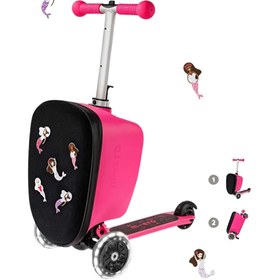 Resim Micro Micro Luggage Patch & Play Pink Unisex Çocuk Mavi Scooter 