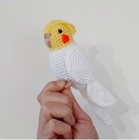 Resim diğer 111 Amigurumi Muhabbet Kuşu Sultan Papağan 