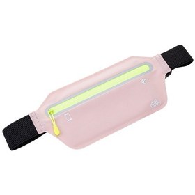 Resim Sones Oudu Outdoor Sports İnce Görünmez Su Geçirmez Cep Telefonu Bel Çantası Açık Pembe 