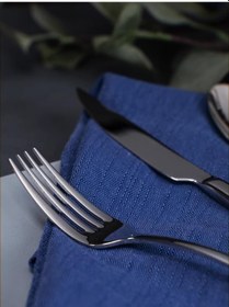 Resim Emsan Akya 30 Parça 6 Kişilik Çatal Kaşık Bıçak Takımı Gümüş 