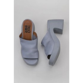 Resim Bueno Shoes Mavi Deri Kadın Topuklu Terlik 01WY12200 01WY12200 