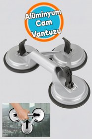 Resim NZB Alüminyum Vakumlu 3'lü Cam Vantuzu Cam Fayans Ahşap Metal Taşıma Kaporta Göçük Düzeltme Aparatı Üçlü 