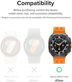 Resim Nanospace Samsung Galaxy Watch Ultra İle Uyumlu Kılıf Silikon Soft Kasa Koruyucu (EKRAN KISMI AÇIK) (şeffaf) 