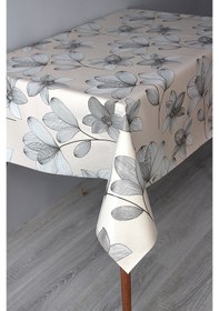 Resim Elyaf Astarlı Silinebilir Pvc Muşamba Masa Örtüsü 8316-adbejdal Bej 
