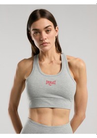 Resim Everlast Ever Essentials Gri Melanj Kadın Pamuk Sporcu Sütyeni Gri Melanj 