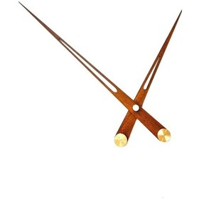 Resim MetaQuartz Aksesuar 18 Cm Lik Ceviz Küçük Boy Akrep Yelkovan , Saniyesiz Model 