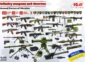 Resim Infantry weapons and chevrons of the Armed Forces of Ukraine 
