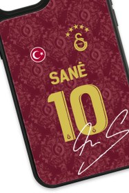 Resim Galatasaray Leroy Sane 3. Forma İmzalı Cam Telefon Kılıfı - iPhone 14 