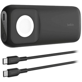 Resim Belkın Boostcharge Pro Apple Uyumlu Hızlı Kablosuz Şarj Cihazı + USB-C 20 W Powerbank 