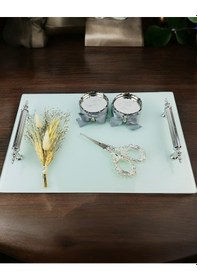 Resim Harmonize Beyaz Söz Tepsisi Ve Damat Kahve Fincanı Siyah Siyah 