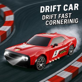 Resim Gerçekçi Mini 4WD Uzaktan Kumandalı Araba, Drift Araba Masaüstü Araba, Cep Mini Oyuncak Yarış Arabası, Type-C Şarj, Kavisli Drift, Işıklı Araba Modeli, Doğum Günü Paskalya Noel Hediyesi 