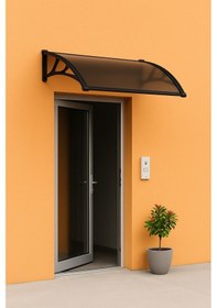 Resim Cosmos Kapı Pencere Üstü Pratik Sundurma 105x120 - Siyah Siyah 