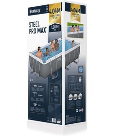 Resim Prefabrik Havuz Seti 404 x 201 x 100 CM Bw 429 