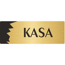 Resim Özarslan Dizayn Metal Departman Kapı İsimliği, Yönlendirme levhası Kasa 7X20 Cm Altın Renk 