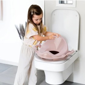 Resim Nemere Pembe Kulplu Çocuk Klozet Adaptörü Home 