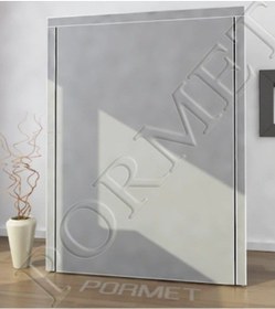 Resim Sepet38 Yorgan Hurcu Metal Profil Borulu Kullanışlı Hurç Bez Dolap - Gri 