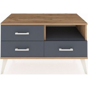 Resim Hyperion Şifonyer Tek Raflı 3 Çekmeceli 88x44x48 Çam-antrasit Antrasit 