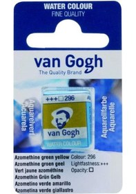 Resim Talens Van Gogh 1/2 Tablet Sulu Boya 296 Azomethine Green Yellow 