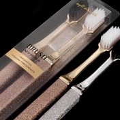 Resim 2'li Paket Premium Lüks Yetişkin Yumuşak Kıllı Diş Fırçası, Parlak Kaymaz Saplı, Hassas Dişler ve Diş Eti İçin Ultra Yumuşak Kıllar 