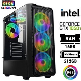 Resim Xaser Nano X10 i3-13100F 16 GB 512 GB M.2 NVMe SSD 4 GB GTX1050Ti Free Dos Masaüstü Oyuncu Bilgisayarı 