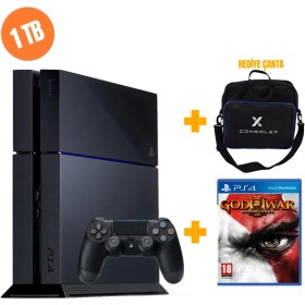 Resim Sony PlayStation 4 Standart 1TB + Tek Kol + God of War 3 Disk Oyun + ConsoleX Çanta (Yenilenmiş) 
