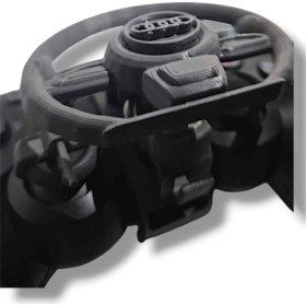 Resim Salıncak Ps4 Mini Direksiyon Audi + Direksiyon Seti ( G R I ) 