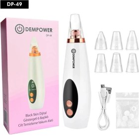 Resim Dempower Black Skin Dijital Göstergeli 6 Başlıklı Cilt Temizleme Vakum Aleti ( Lisinya ) 
