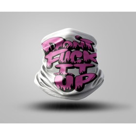 Resim Buffalo Yazı Tasarımlı Motorcu Buff Maske Outdoor Boyunluk Unisex Bandana 