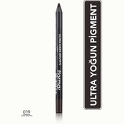Resim Flormar Ultra Yoğun Pigmentli ve Yumuşak Uçlu Mat Göz Kalemi 019 Dark Brown 