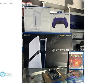 Resim SONY PS5 PRO + Disk Sürücü + 2 Kol + Mafia + TAKAS KURYE !! 